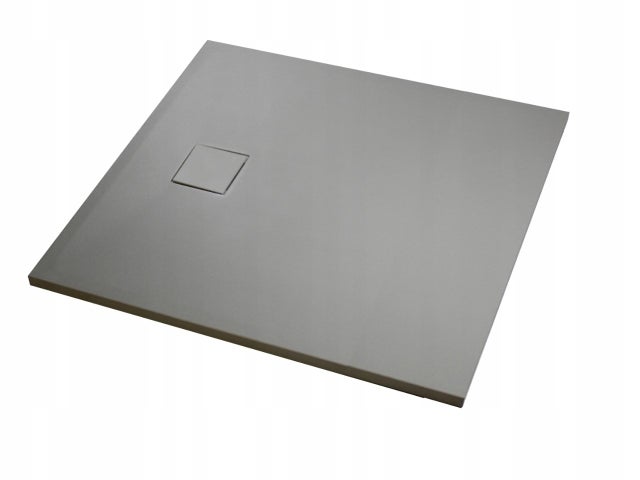 Brodzik prysznicowy slim BLOOM Durasan 120x80x2,6 szary prostokątny SMC najtańszy brodzik na wymiar 1 szt.