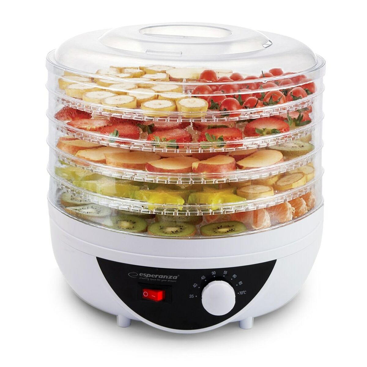 Déshydrateur alimentaire Esperanza EKD002 Noir.Transparent.Blanc 250 W - 2