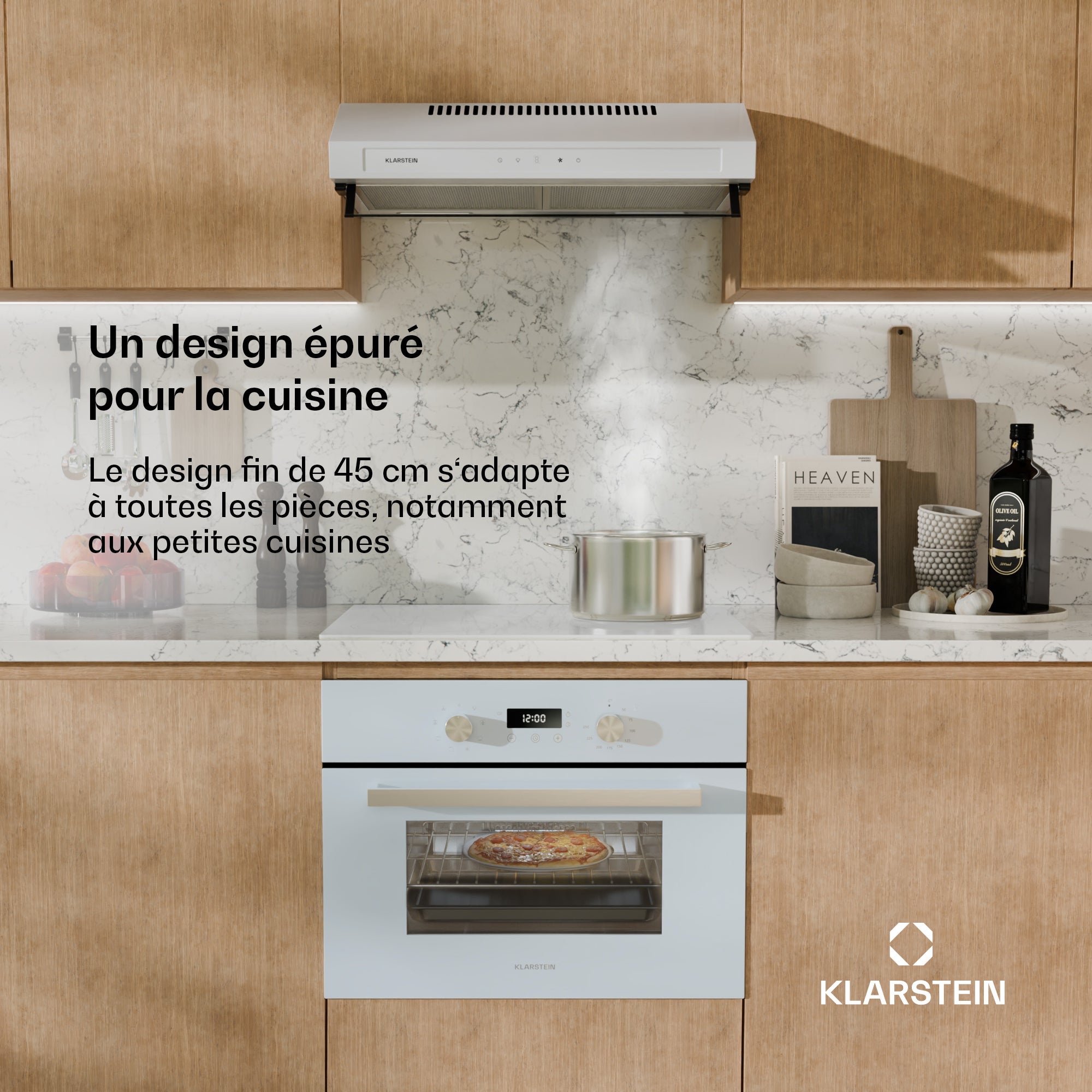 KLARSTEIN Four encastrable compact SpaceSmart Blanc - 2