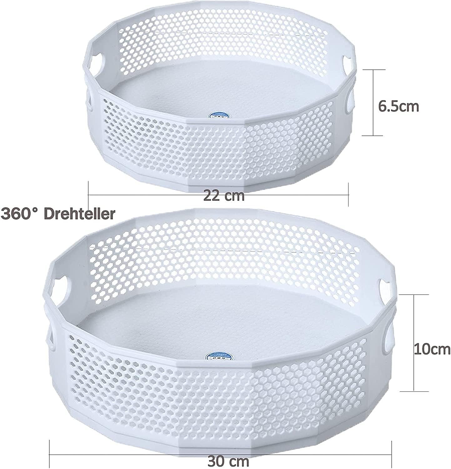 (2 piezas) Estante giratorio multifuncional para especias y condimentos, base giratoria y organizador de cocina. - 2