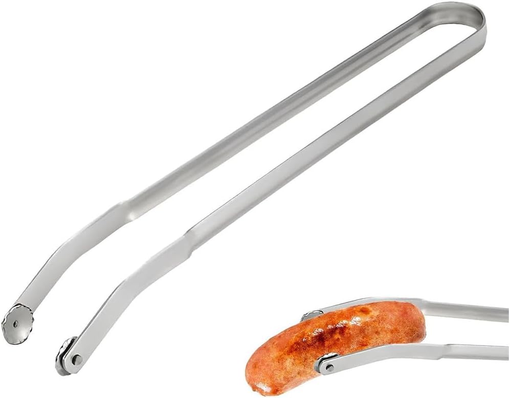 Szczypce do obracania potraw na grillu, szczypce kuchenne do grilla ze stali nierdzewnej, wielofunkcyjne szczypce do grillowania na zewnątrz