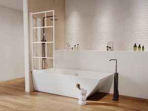CABINE DE DOUCHE PARE BAIGNOIRE PLIANTE PAROI PLASTIQUE PVC COULEURS SUR MESURE