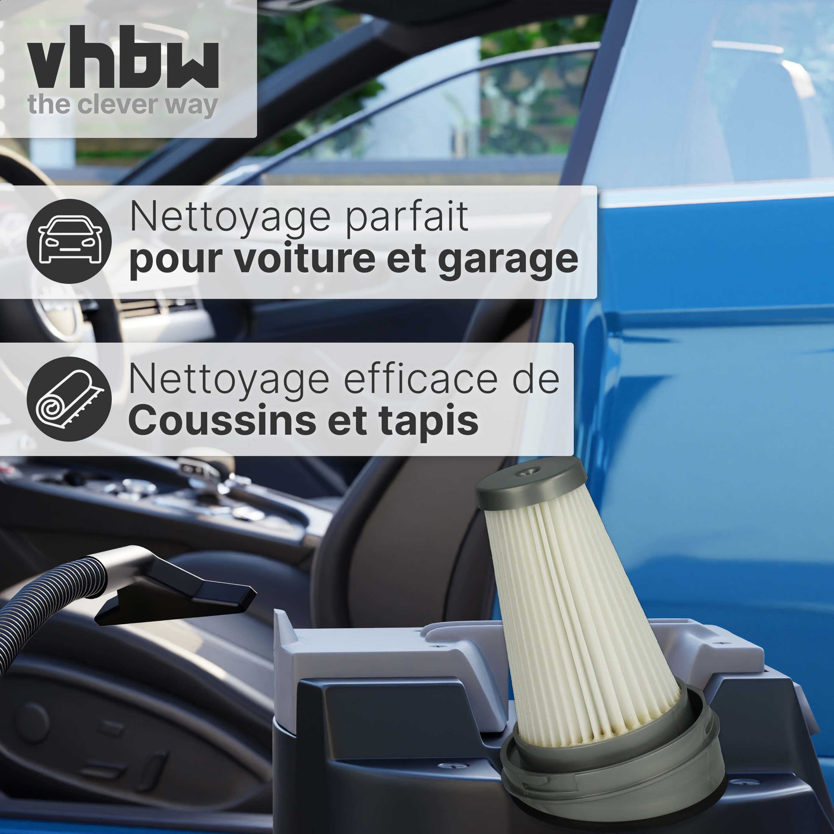 Filtre à Poussière Plissé De Rechange Pour Aspirateur Moulinex X-Pert 160 (MS7221WO, MS7233WO) - Neuf