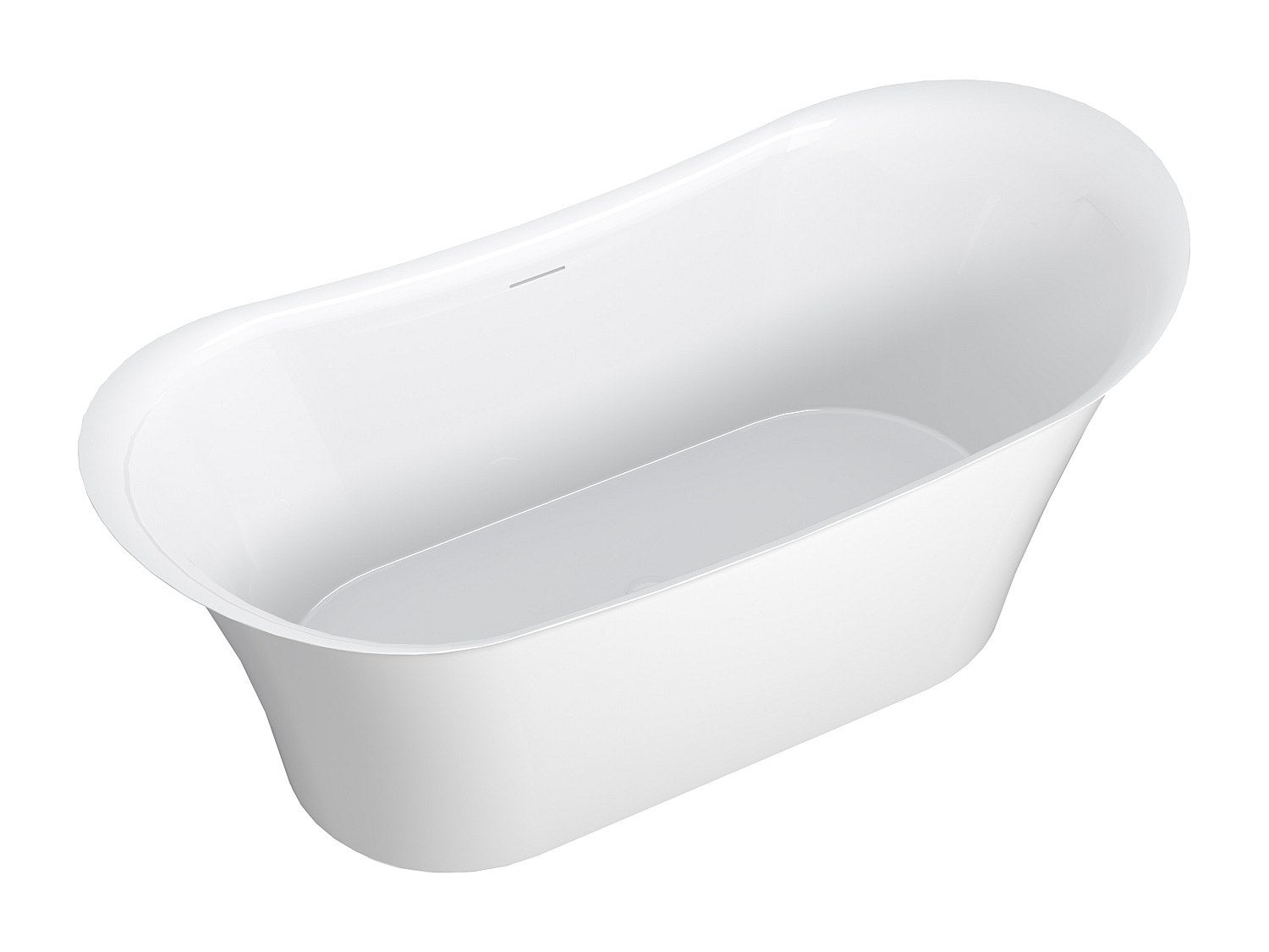 Baignoire îlot - 160 x 79 x 66 cm – Acrylique - Blanche - 211 L - KYRON - 3