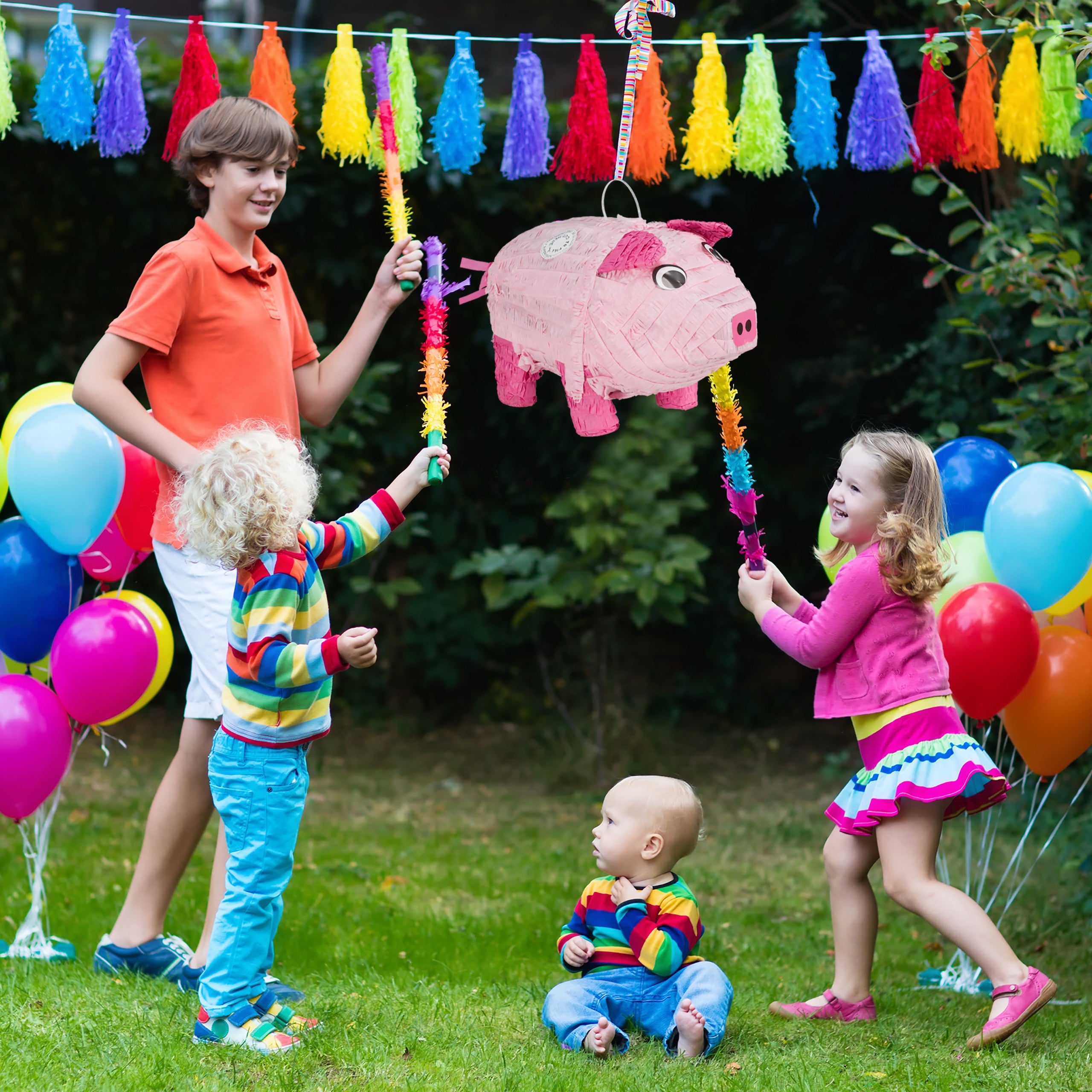 Relaxdays Piñata âne, à remplir, anniversaire, enterrement de vie de
