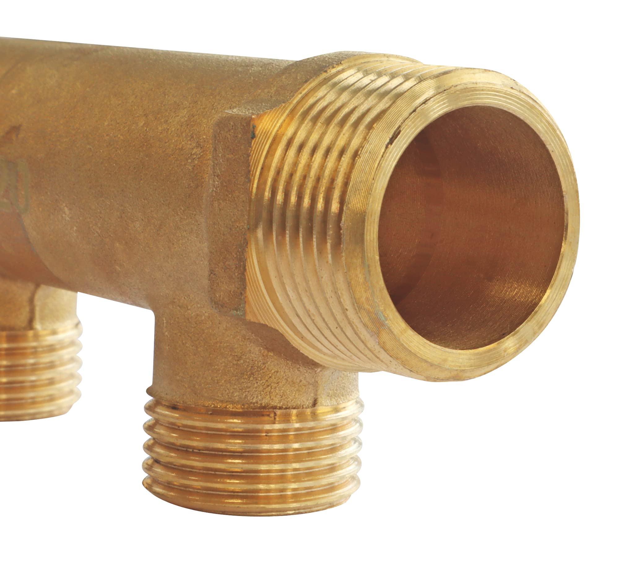 Collecteur laiton Mâle 15/21 - Entrée Femelle 20/27- Sortie Mâle 20/27 - 4 départs - 7