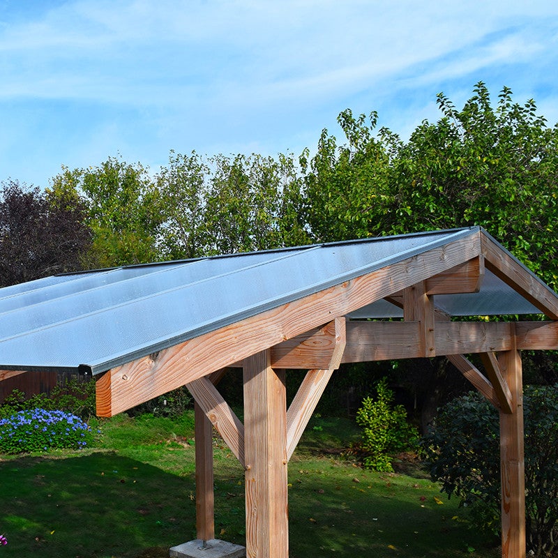 Plaque polycarbonate alvéolaire 16 mm MAYA® | 2000 x 1000 mm – 2.00m² Transparent - 5