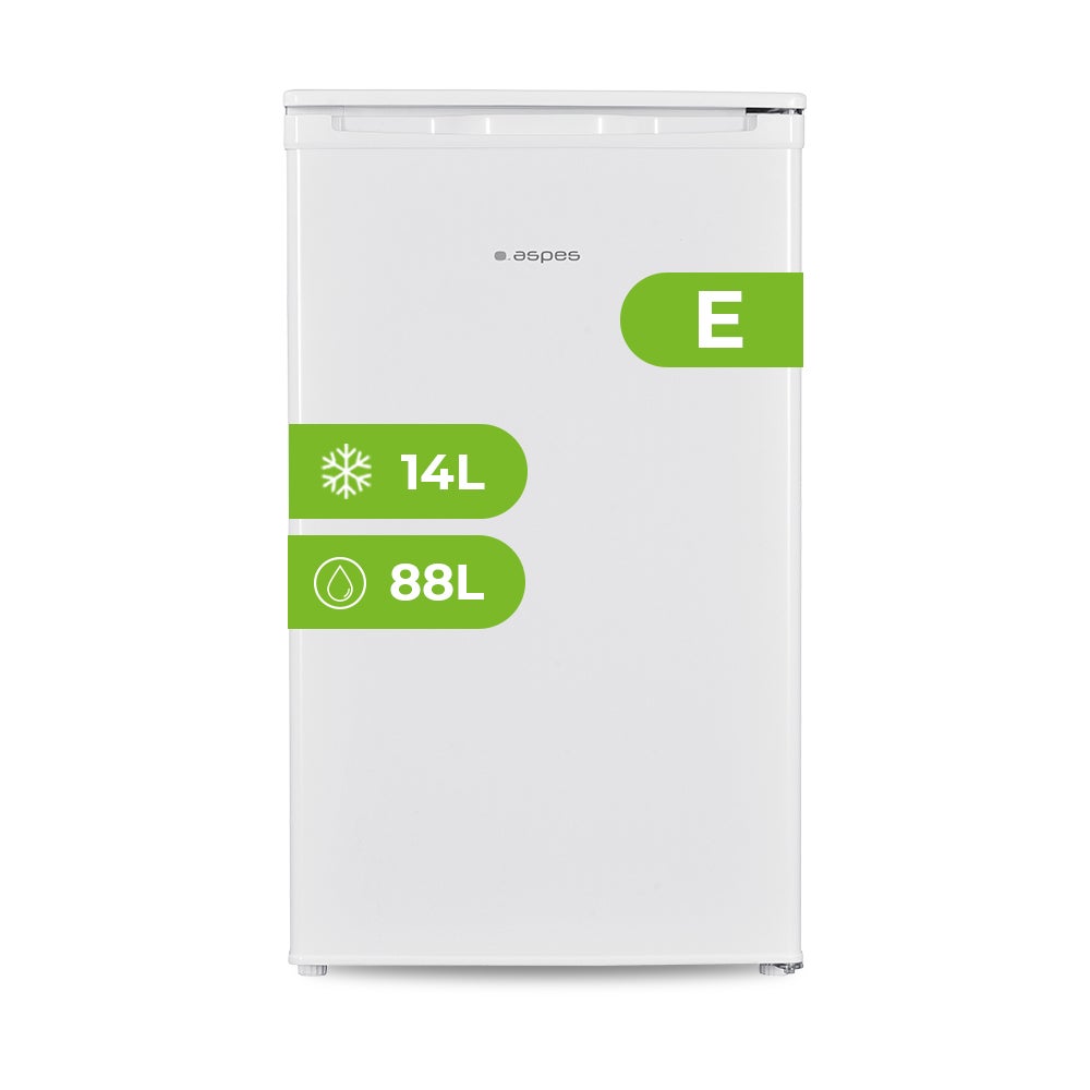 Aspes Frigorífico Refrigerador Mini Ar84502ec, 1 Puerta, Capacidad 88 Litros, Cíclica, Bajo Nivel Sonoro, Puerta Reversible Blanca , Leroy Merlin