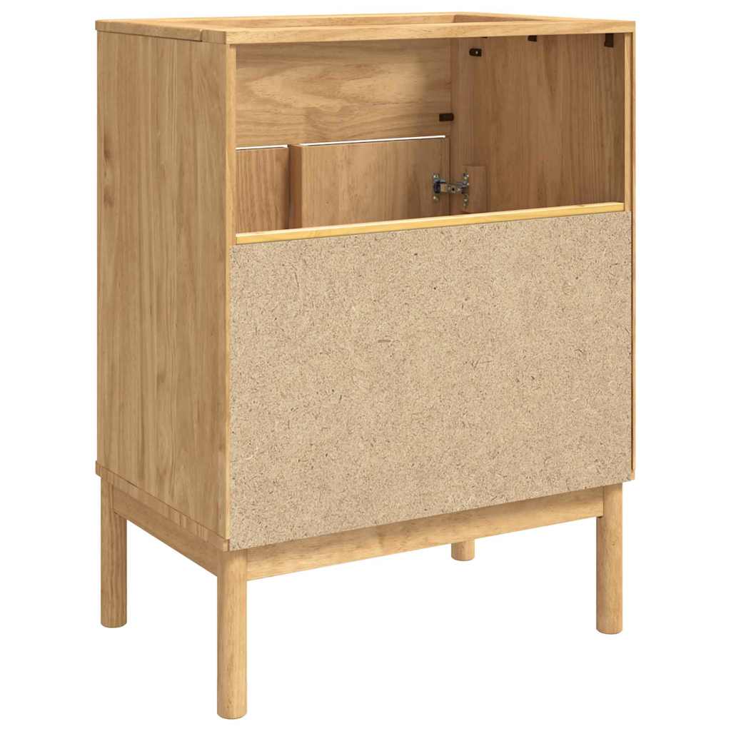 Mueble de lavabo para baño FLORO Marrón cera 60 x 40 x 80 cm vidaXL - 8
