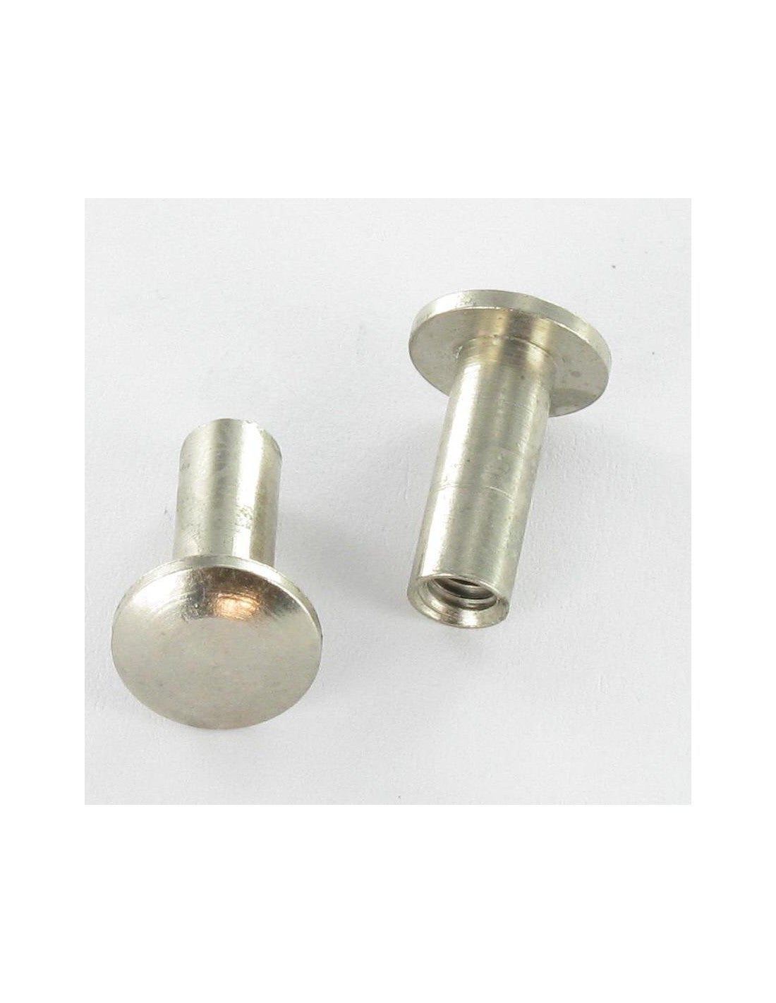 Ecrou Relieur Tête bombée M4X12 4X14 Laiton chrome-200 pièces | Leroy ...