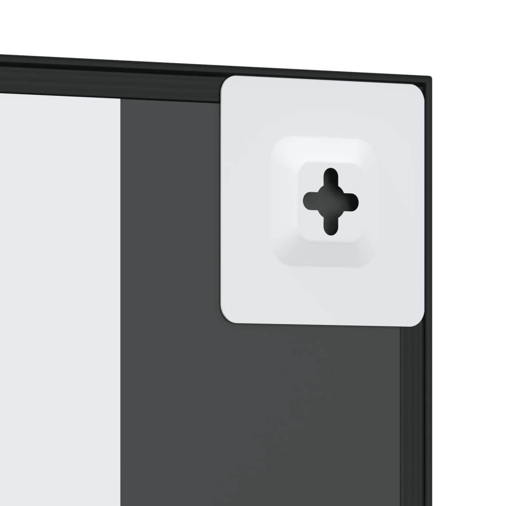 Maison Exclusive - Miroir mural noir 30x40 cm rectangulaire fer - 6