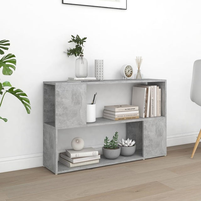 vidaXL Libreria Grigio Cemento 60x35x180 cm in Legno Multistrato