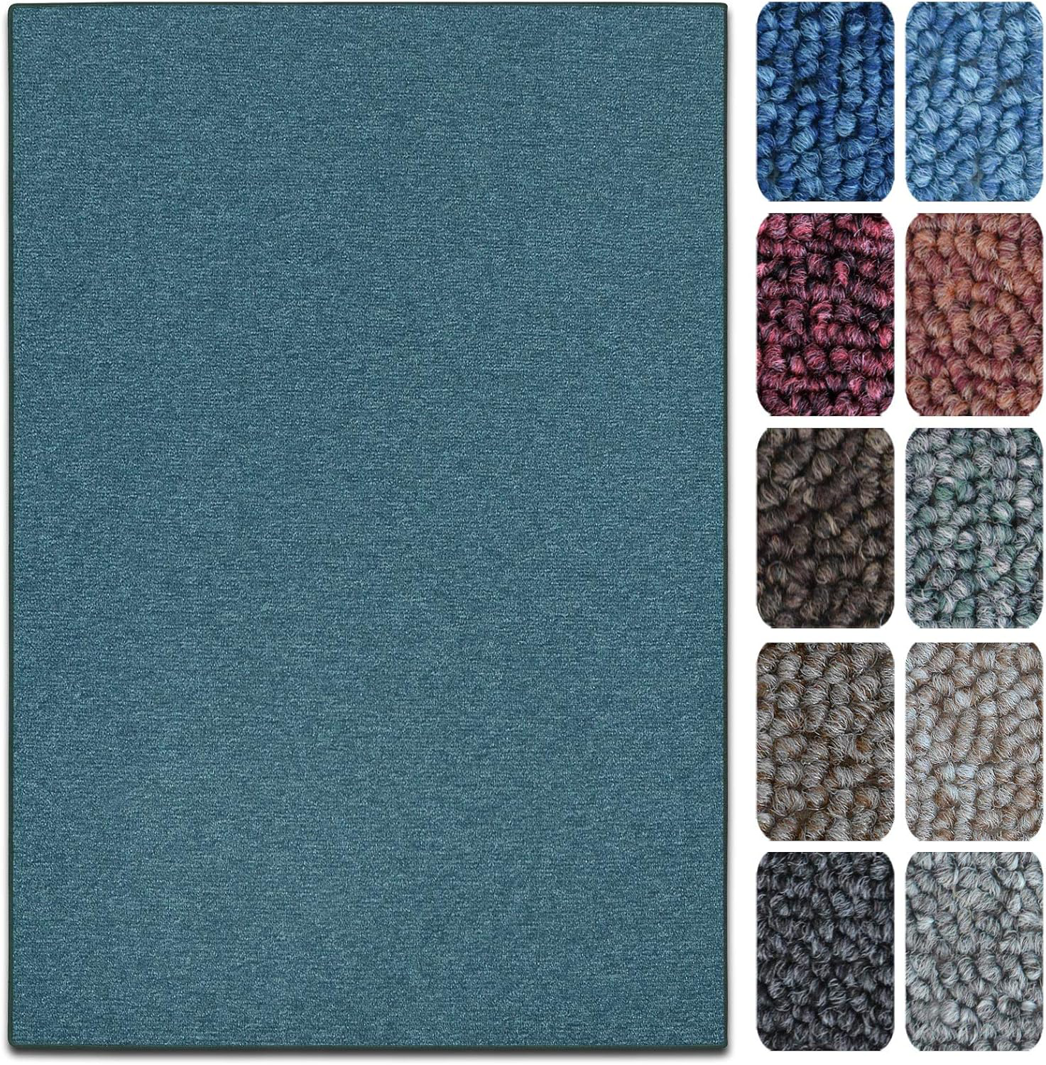 TT Home Alfombra Salón Pelo Corto Monocolor Diseño Moderno Lavable, Color: Crema, Tamaño:160 Cm Redondo