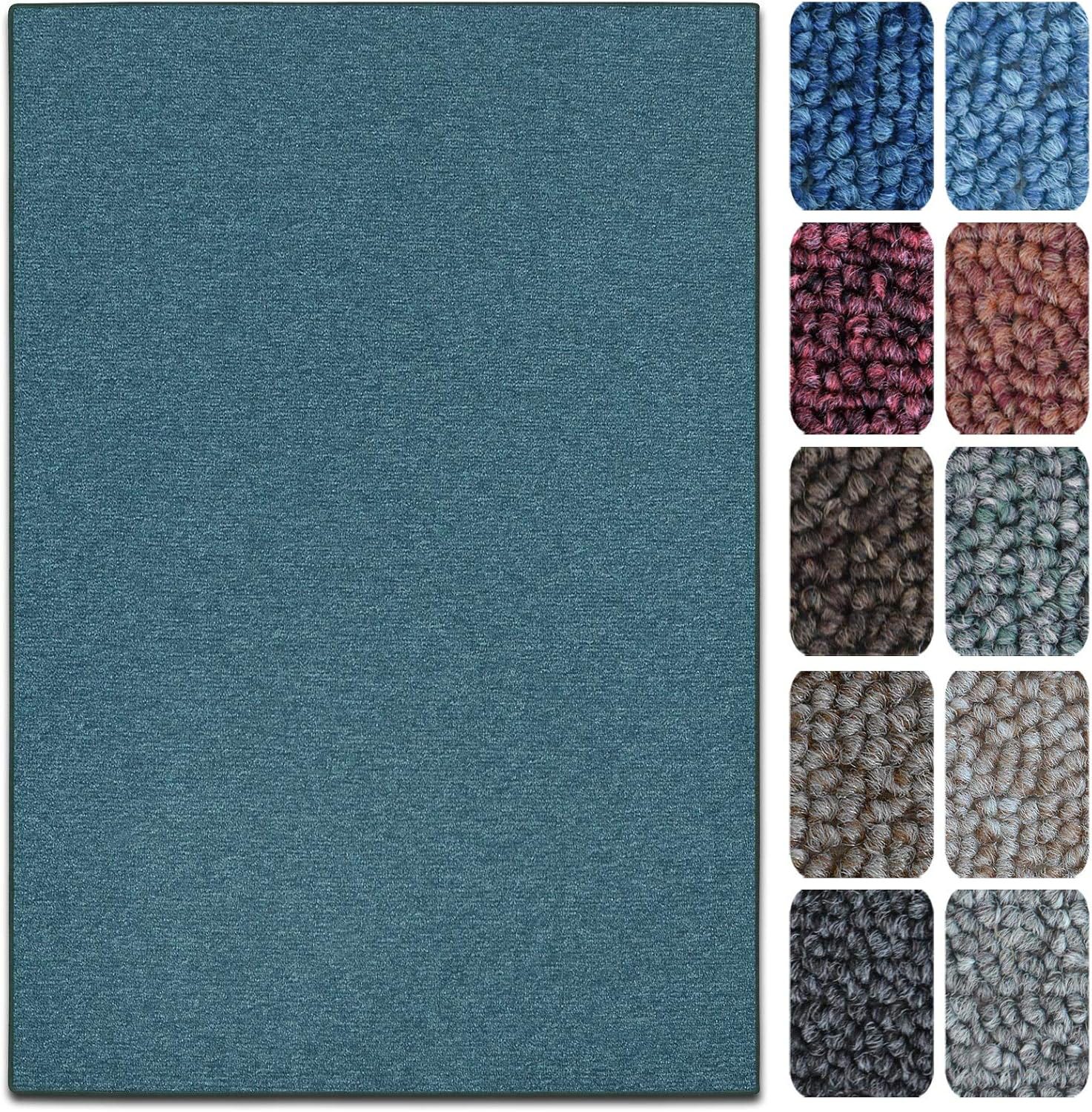 TT Home Alfombra Salón Pelo Corto Monocolor Diseño Moderno Lavable, Color: Crema, Tamaño:160 Cm Redondo