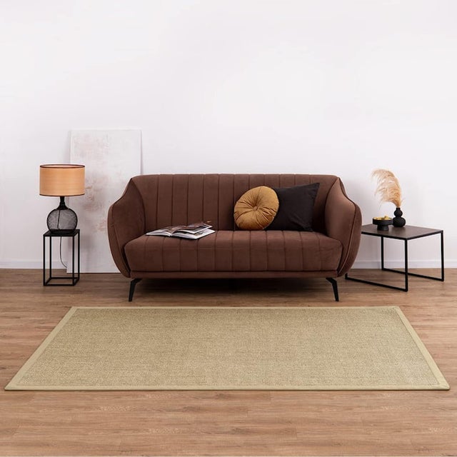 Tapis Sisal Amazonas Nature Avec bordure: nature 70 x 130 cm