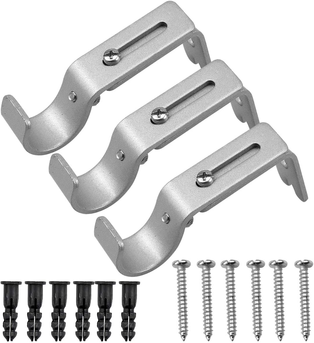 Lipstore Connecteur d'Angle pour Tringle à Rideaux de Baie Fenêtre Angle Réglable 19mm Poli Lipstore Connecteur d'Angle pour Tringle à Rideaux de Baie Fenêtre Angle Réglable 19mm Poli