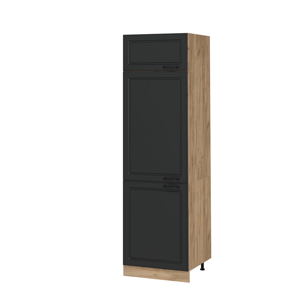 Vicco Szafka na lodówkę R-Line, Antracytowy domek wiejski, 60 cm