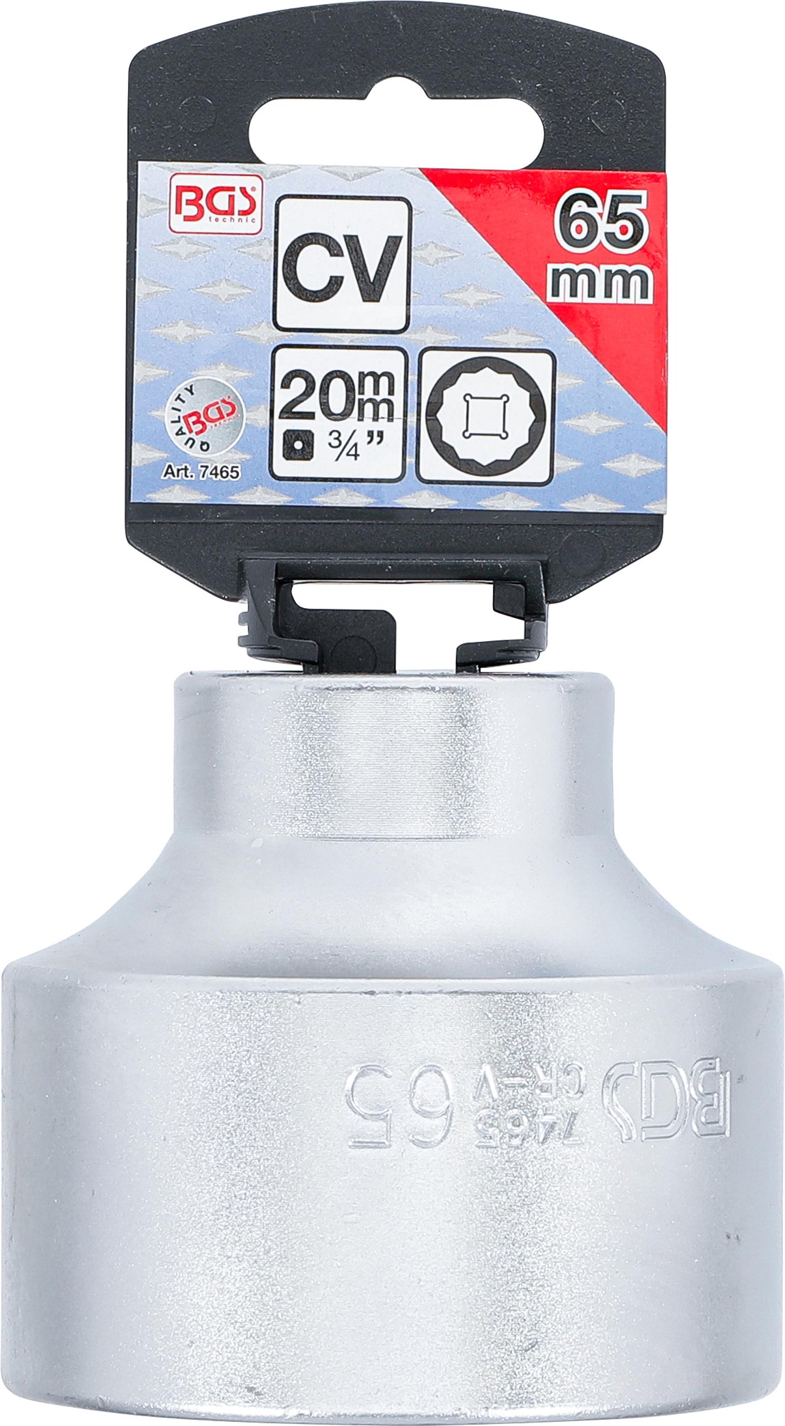 Douille pour clé, douze pans | 20 mm (3/4