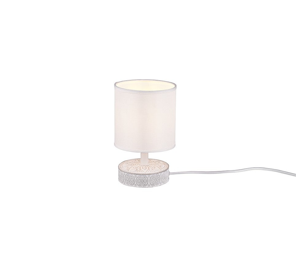 Lampa stołowa Trio Marie biała z 1 żarówką E14, 14 cm