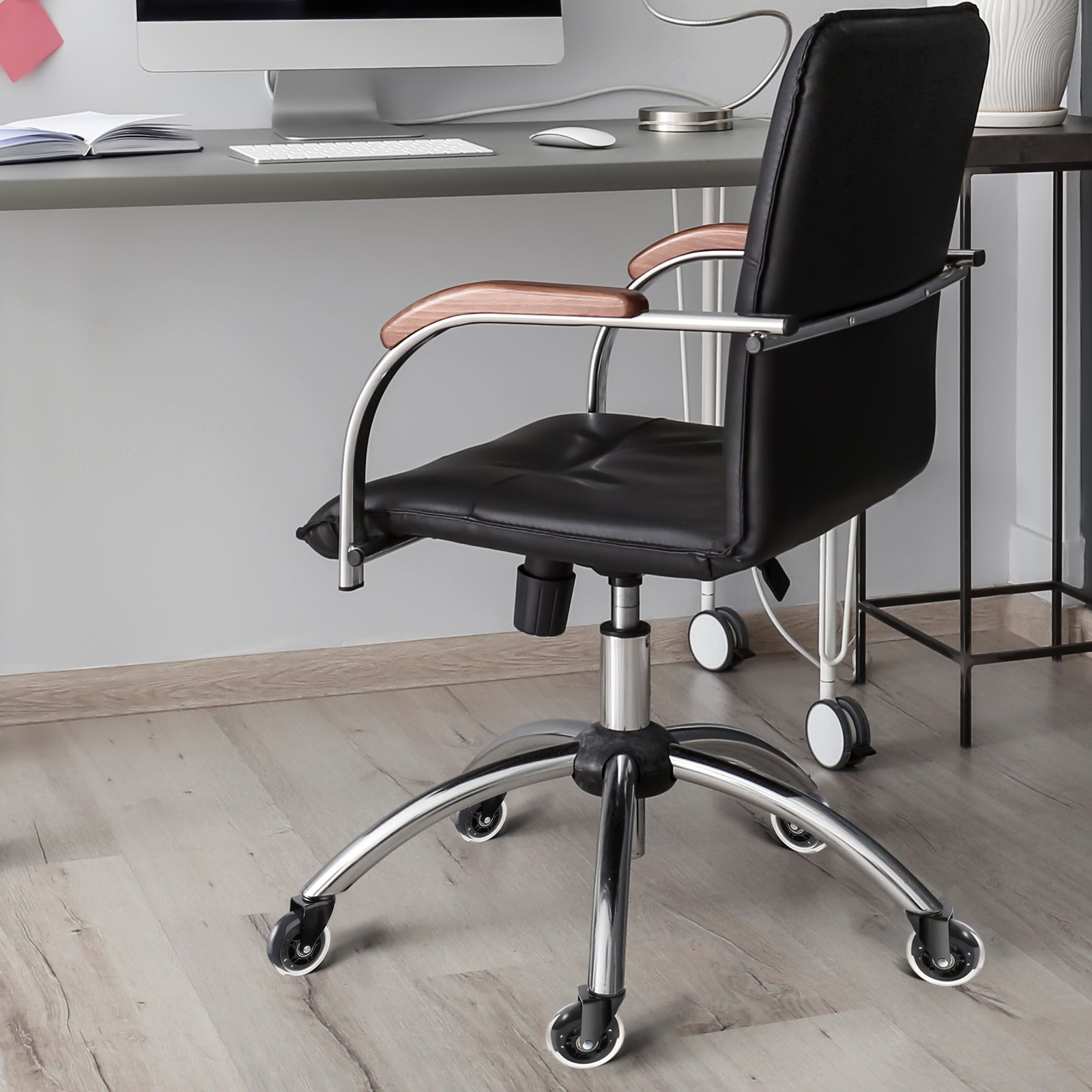 Roulettes Pivotantes Lot de VEVOR 5 Roulette Chaise Bureau Remplacement 76,2 mm Roues Fauteuil Ordinateur Robustes pour Sols en Bois Dur et Moquette - 8