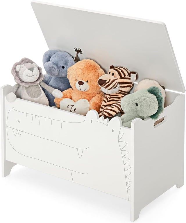 Boîte De Rangement En Bois Avec Couvercle - 3 Tailles, 10 Couleurs, Décorative