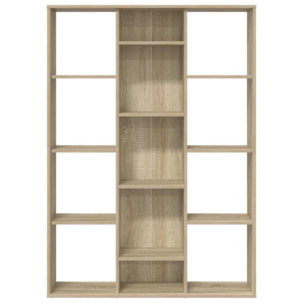 Séparateur de pièce/bibliothèque, chêne, 100 × 24 × 140 cm, pour le salon - 5