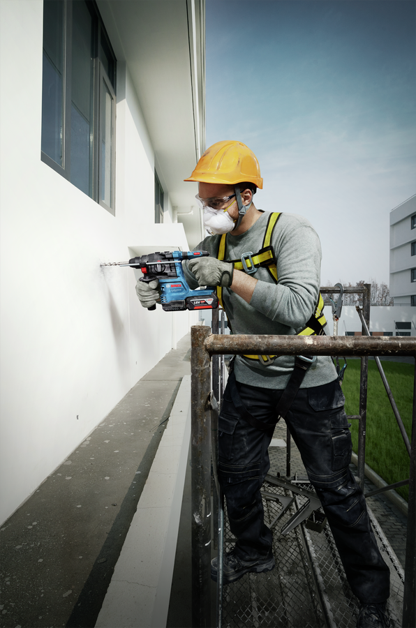 Wiertarko-wkrętarka akumulatorowa Bosch Professional GBH 18V-22 SDS-Plus 18 V 4 Ah Li-Ion + 2 akumulatory, + ładowarka, + - 4