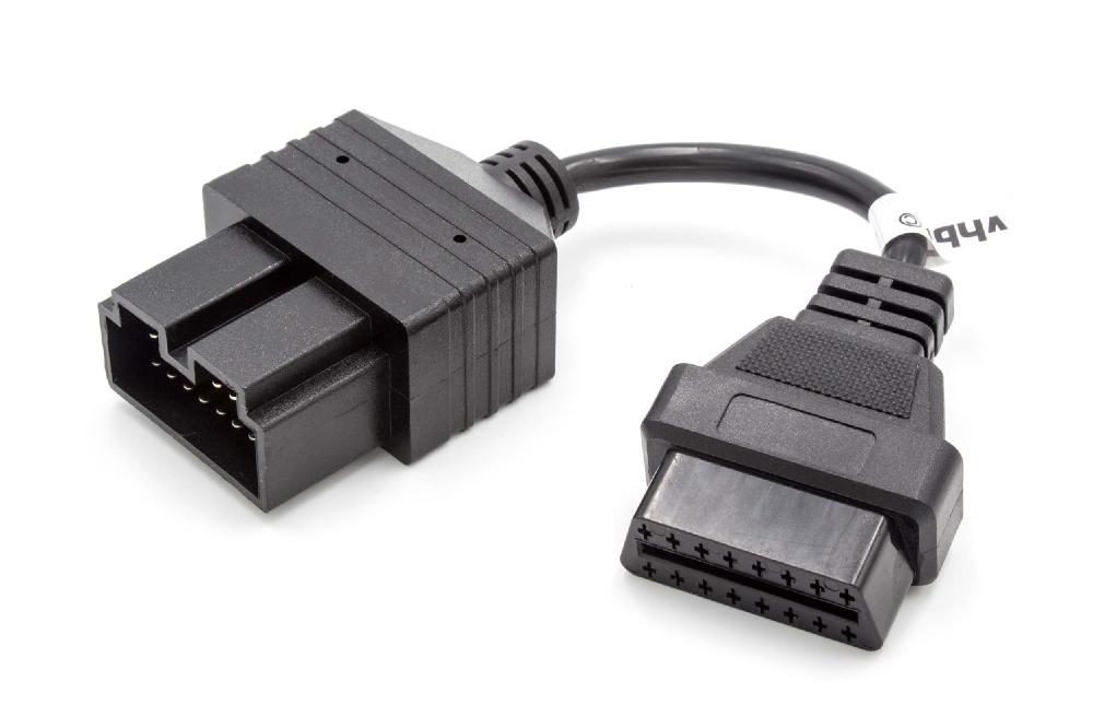 vhbw adattatore OBD spina standard da 16 pin su presa standard da 16