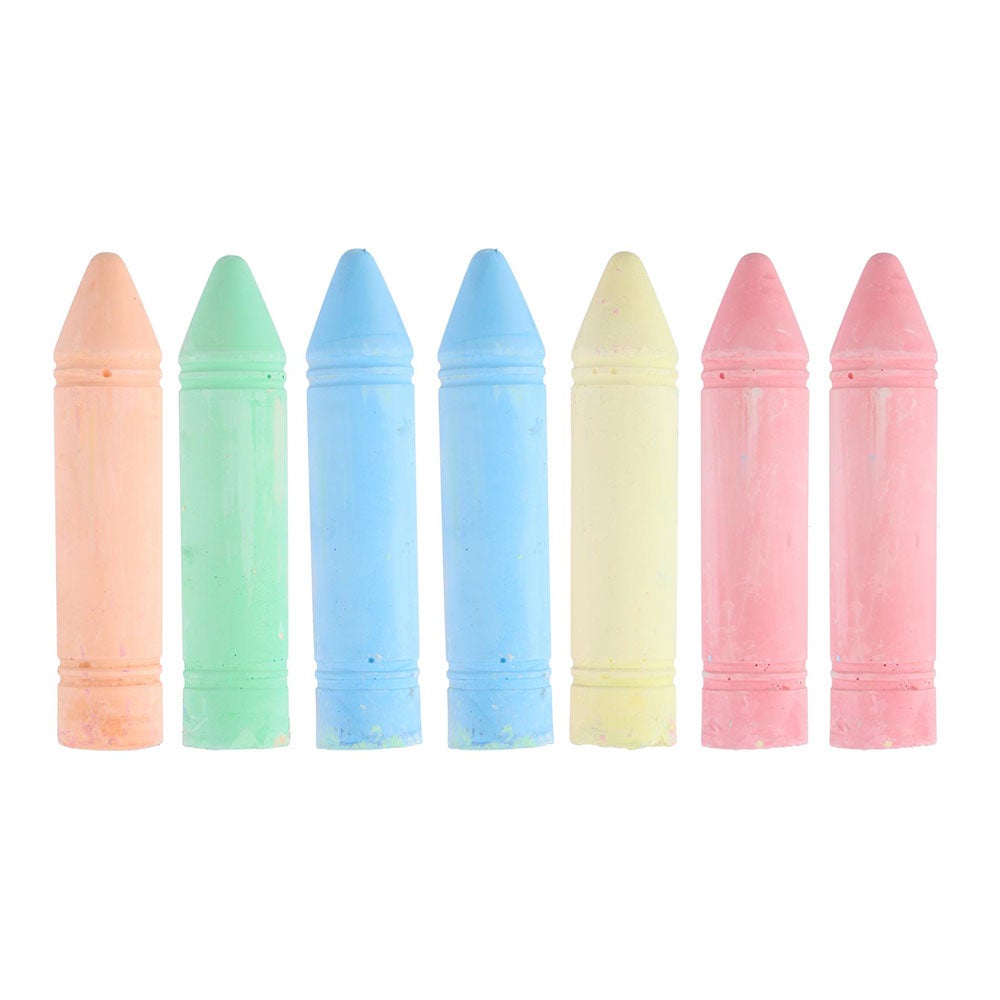 Loisir Enfant Extérieur 20 Craies De Rue XXL Gimboo - Seau De Craies Colorées Pour Trottoirs Et