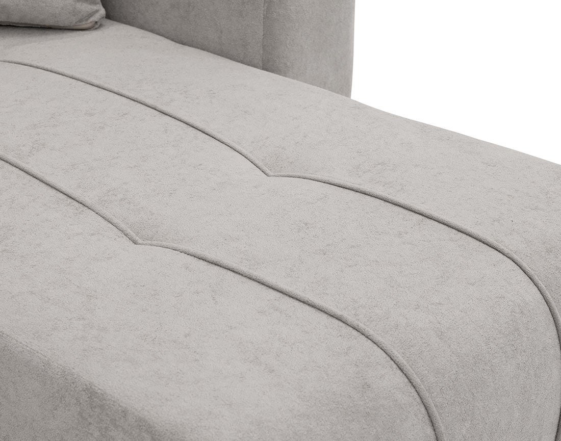 Canapé panoramique 7 places En U en Tissu Gris clair - NICOLE - Best Mobilier - 7