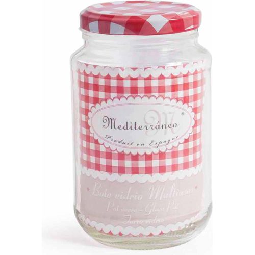 Barattolo di Vetro Mediterraneo A-370 Multiuso 375 cc (ø 7 x 12 cm) (375 cc) - 4