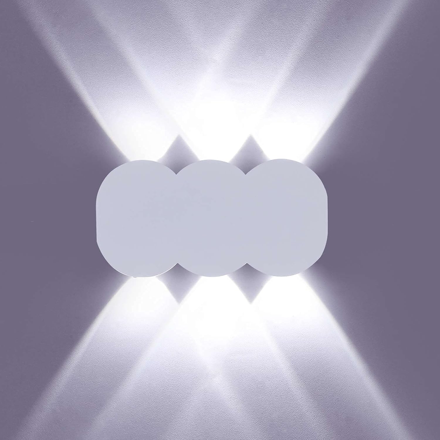 Kinkiet wewnętrzny LED 6W, nowoczesny prostokątny kinkiet, reflektor świecący w górę i w dół, aluminiowe oświetlenie ścienne