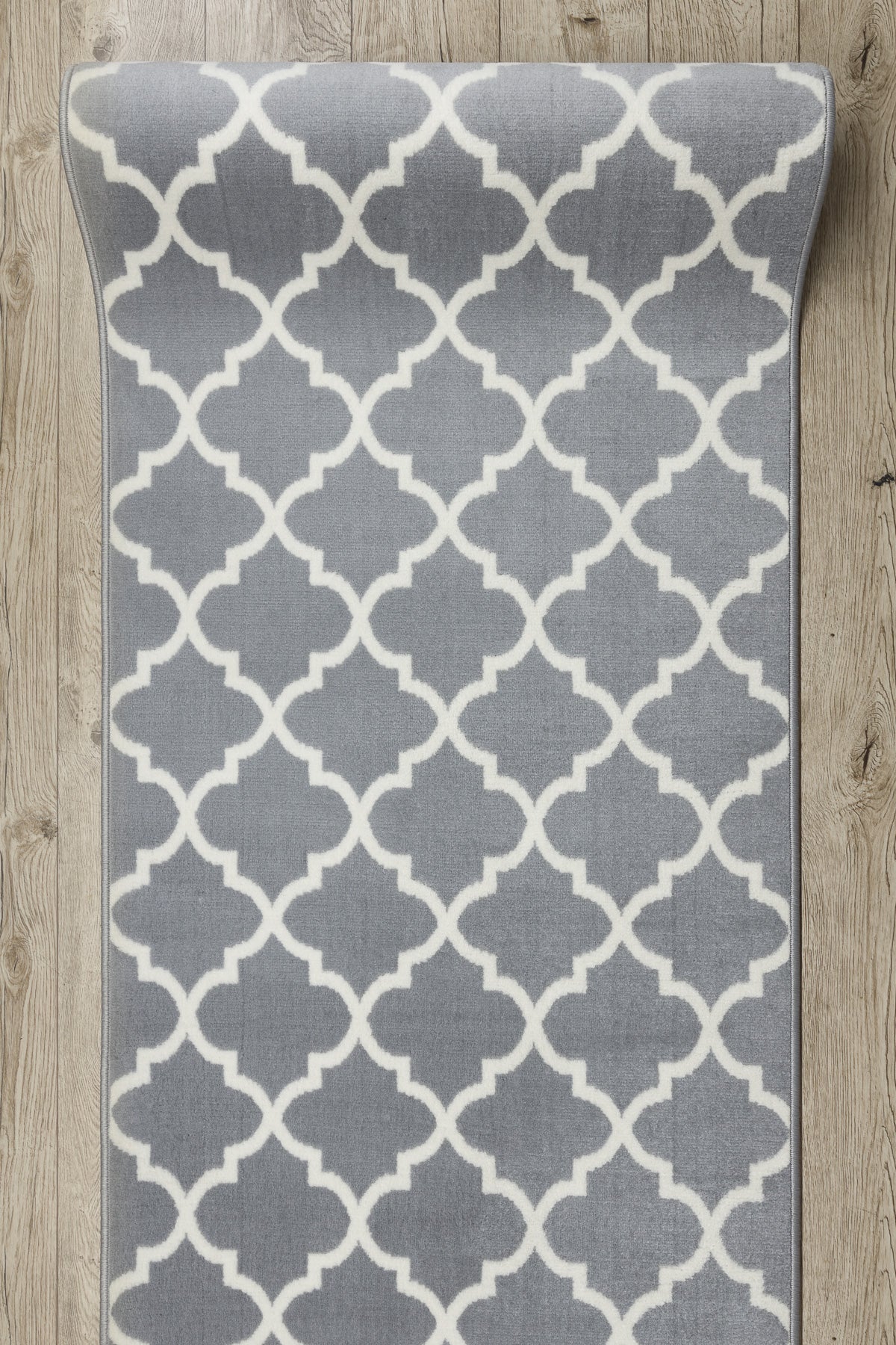 CHODNIK BCF MORAD Trelis koniczyna marokańska szary / krem 120 cm 120x920 cm - 5