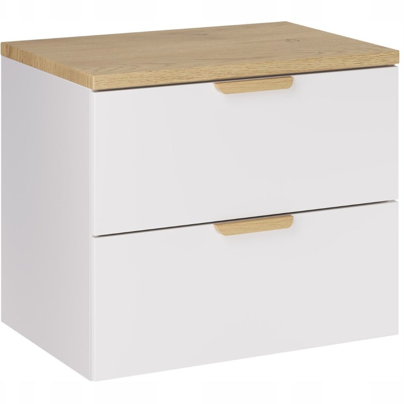 Szafka łazienkowa ASTER WHITE 60 cm biały mat z blatem