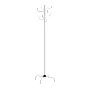 HAKU Möbel Appendiabiti Da Parete – Cromo Scuro E Bianco – 60x40x29 Cm – 6 Ganci E Ripiano – Stile Moderno - 2