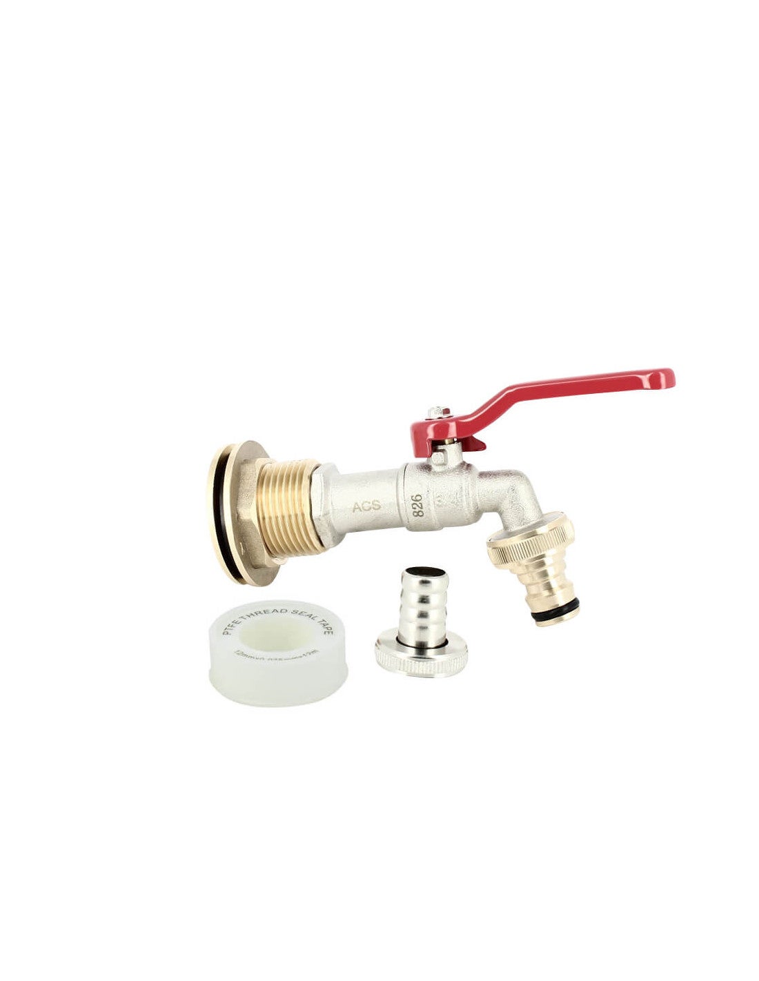 Raccord Passe-paroi Laiton 3/4" X 1" | Pour Citerne Eau De Pluie, Réservoir, Baril | Avec Joints D'étanchéité Double Sécurité