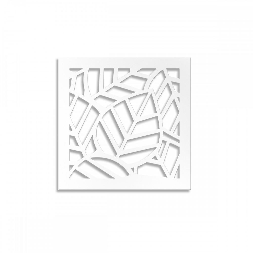 TROPICA - Panel perforowany PCV w kolorze białym 98x98 cm, grubość 1 cm