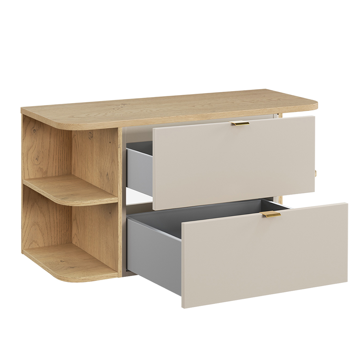 Set di mobili da bagno doppio lavabo Azel cachemire - 2