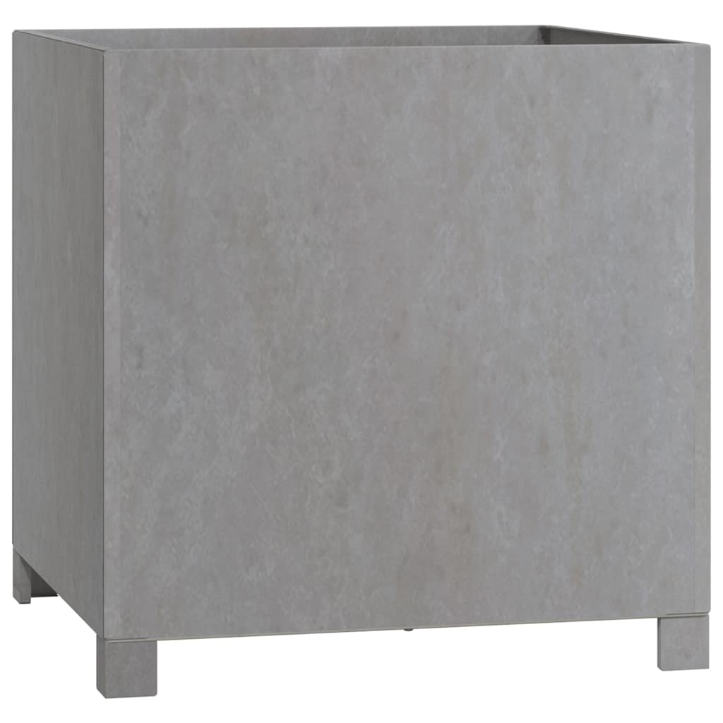 Lot de 2 Jardinières avec pieds - Pot De Fleurs Rouillé 49x47x50 cm acier corten Couleur évolue n2351l - 4