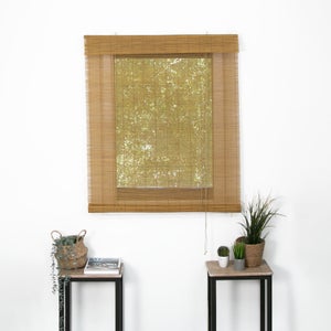 Store En Bambou Naturel Enroulable – Store Occultant Pour Terrasse, Véranda, Jardin | Pare-Soleil Et Intimité | Tailles 45 à 165 Cm