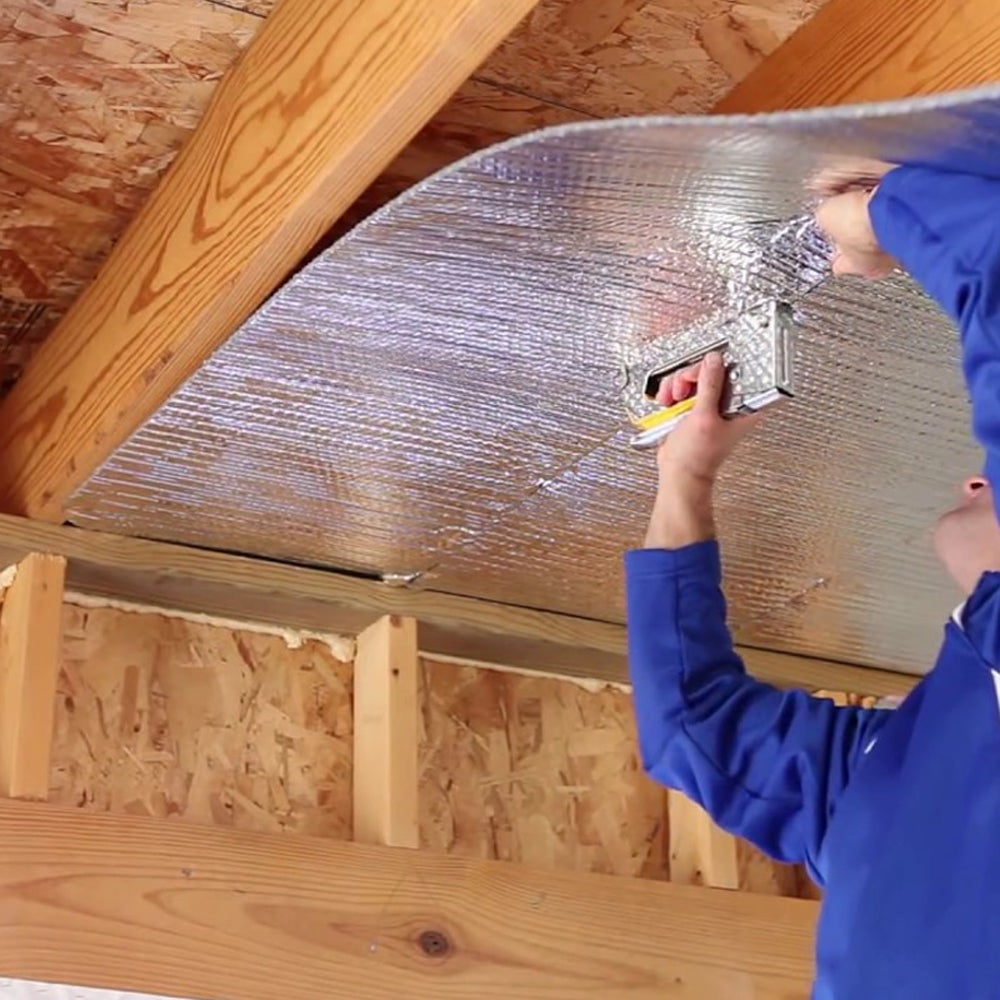 Isolation thermique 100% aluminium et bulles (AU MÈTRE) Largeur 1,20m. Pour le froid et la chaleur: maisons, camionnettes, radiateurs, greniers - 2