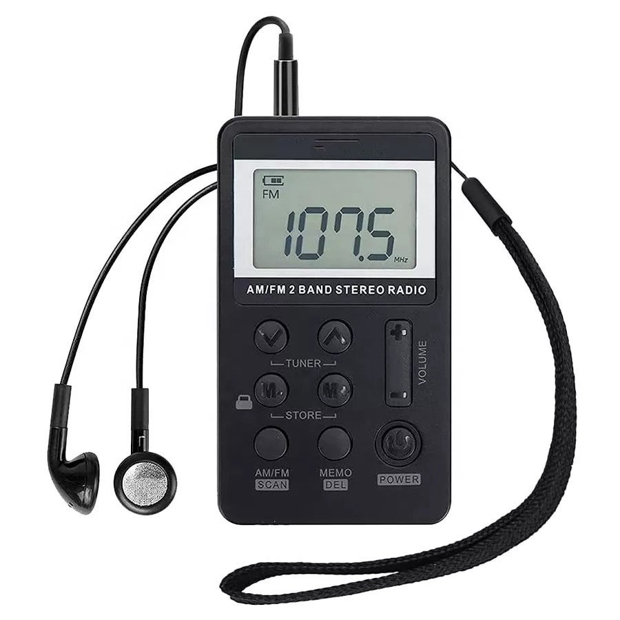 Radio AM/FM - USB - Radio de cuisine - Radio portable - Noir - Mini ...