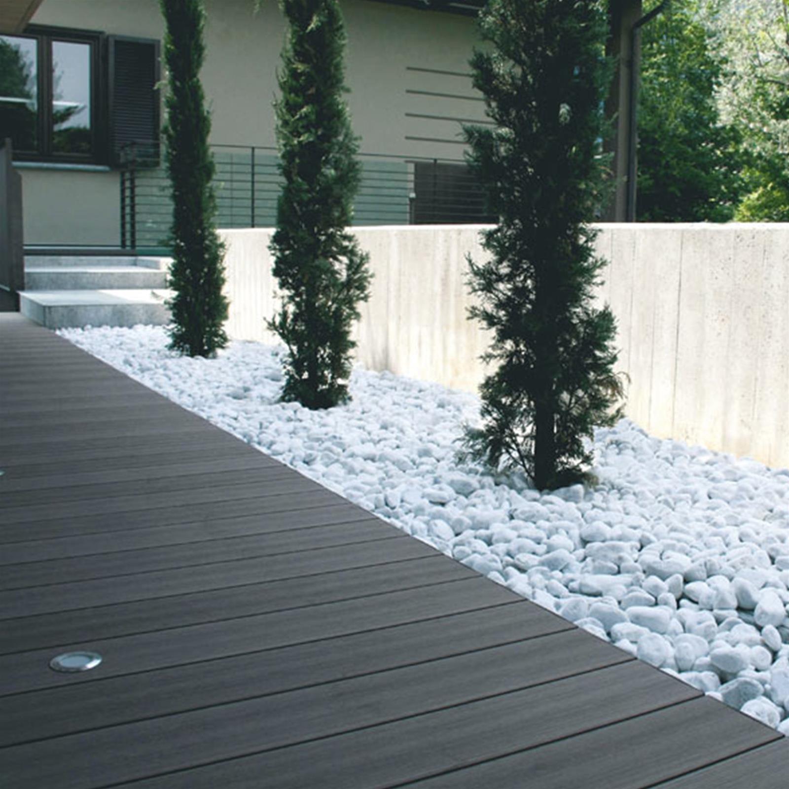 Decorspace 25 kg guijarros de jardín blancos guijarros decorativos blancos de carrara en bolsas (25/40 mm) - 2