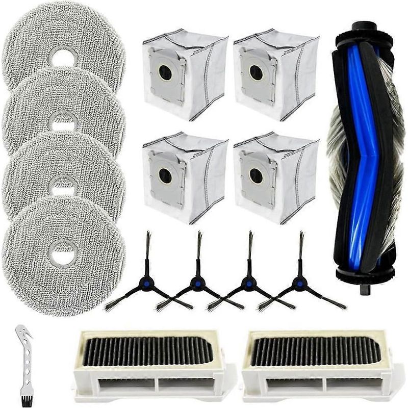 Kit accessoires pour robots aspirateurs ECOVACS Deebot Mini : brosse lat. princ., filtre HEPA, lingette nettoyage, sacs poussière - 2