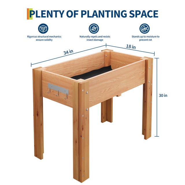 Carré Potager De Jardin Sur Pied, Jardin Surélevé En Pour Intérieur Et Extérieur, Lit De Jardin Surélevé Avec Liner