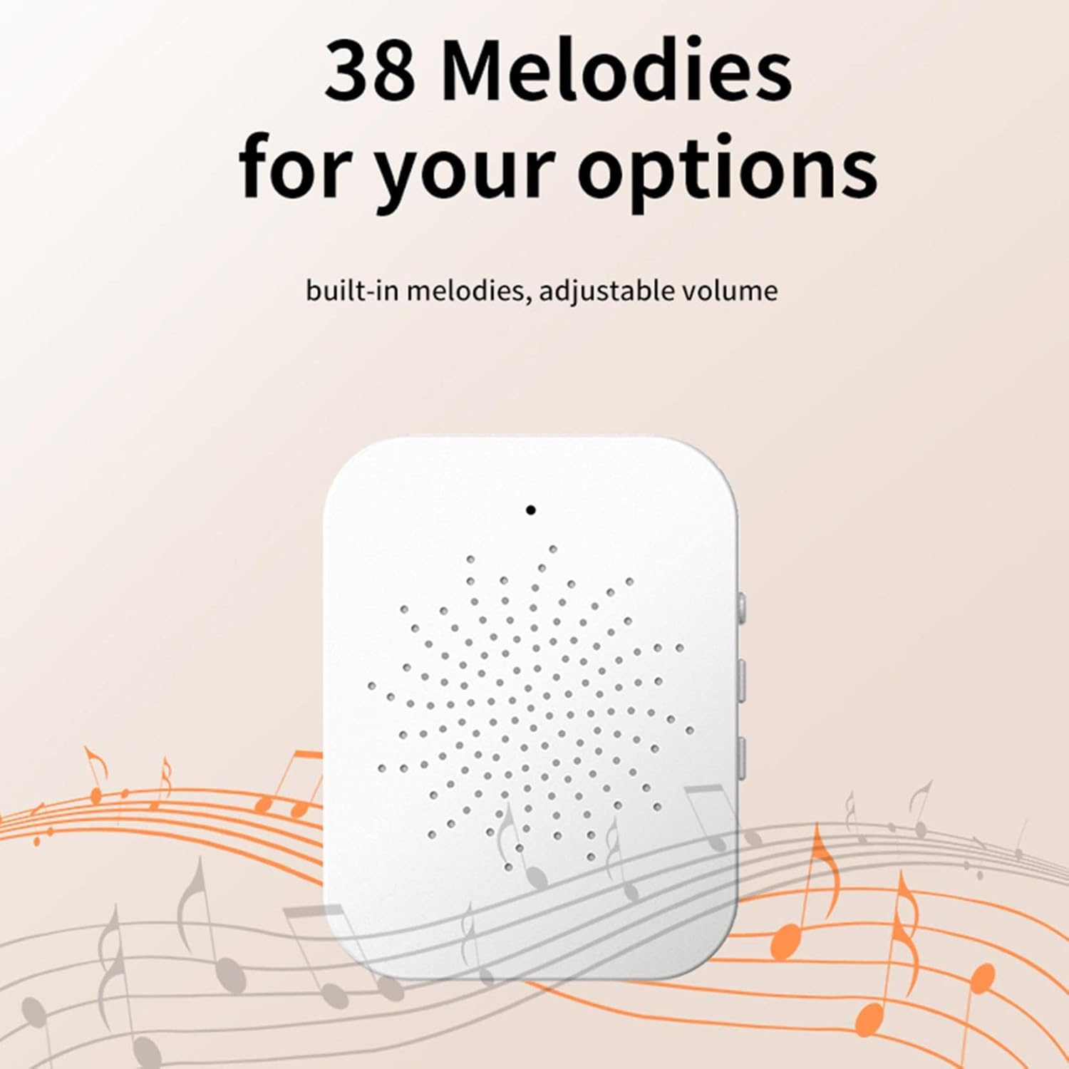 Sonnette sans fil avec caméra vidéo intelligente, Vision nocturne HD 1080P, sonnette de sécurité Rechargeable WiFi - 4