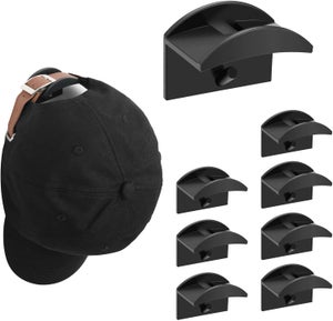 12 Portacappelli Adesivi Invisibili: Ganci Murali Per Cappelli, Sciarpe, Asciugamani (Trasparenti) - 5