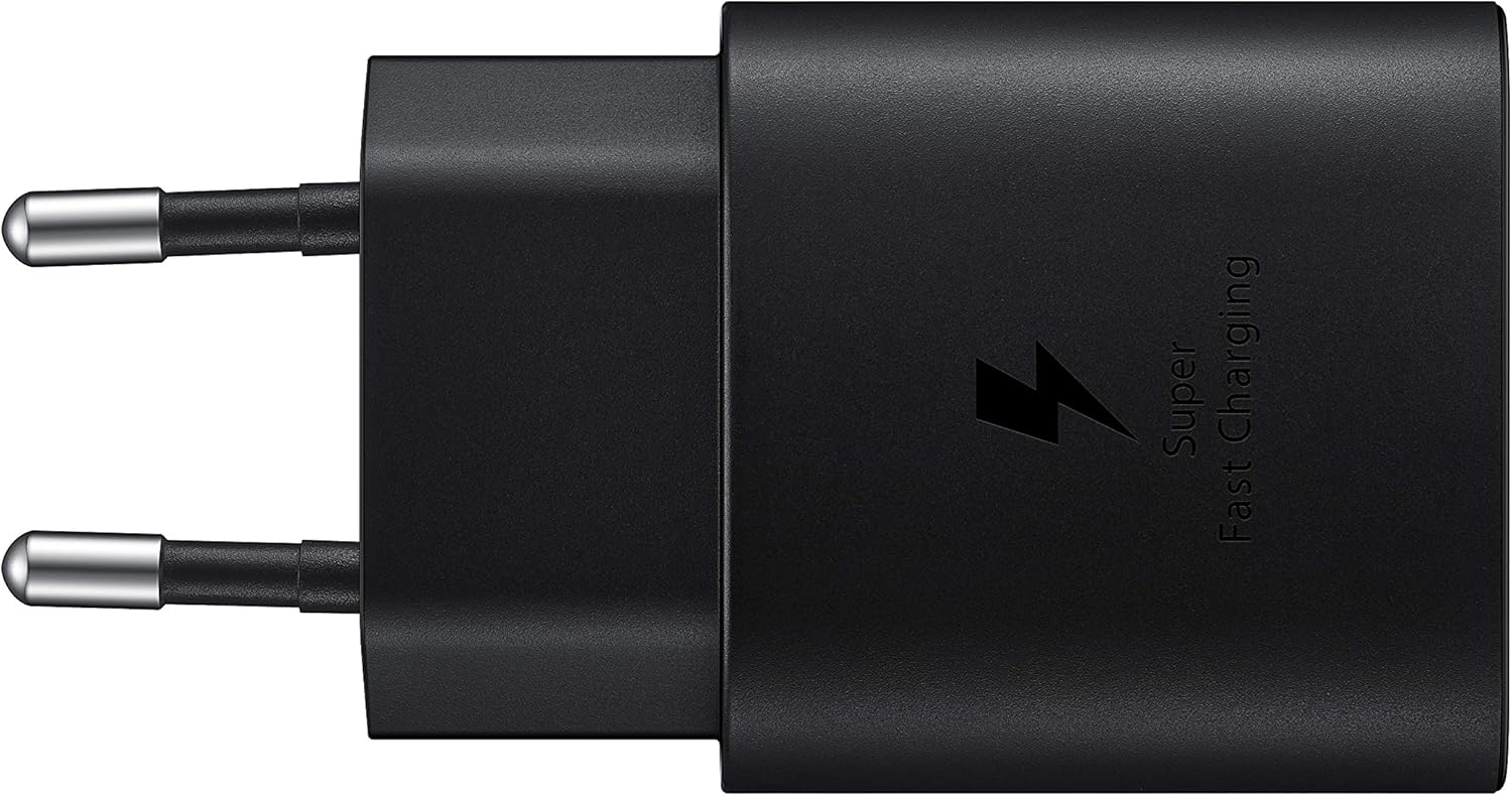 Încărcător USB-C, adaptor de alimentare ultra rapid de 25 W, adaptor USB-C la USB, încărcător cu încărcare rapidă, original, fără cablu, negru