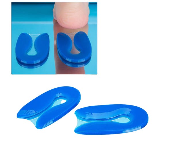 Cuscinetti per tallone in silicone a forma di U per supporto e