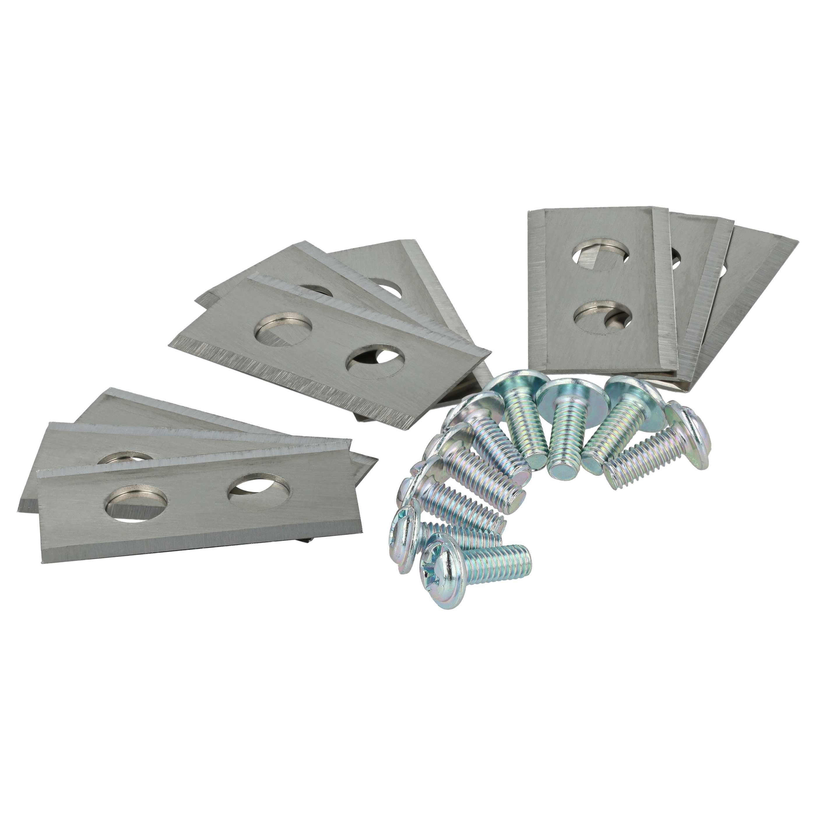 vhbw 27x Lama di ricambio compatibile con Worx Landroid M 500B WG755E, M500 WG754E, M800 WG790E.1 tagliaerba - argento, in acciaio - 3